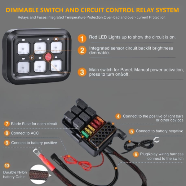 6 Gang Switch Panel - Image 4