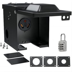 30 Amp 125 Volt RV，EV Power Outlet Box Pre-Drilled (1)