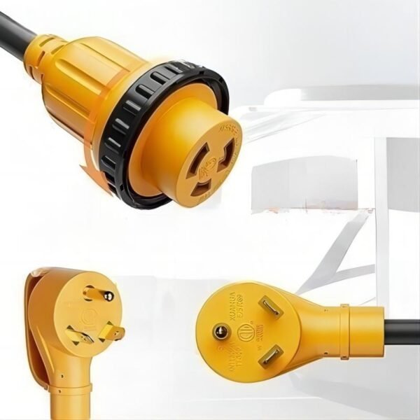 NEMA TT-30P to L5-30R 30 Amp to 30 Amp RV Adapter Cord with Locking Connector Plug - Image 3