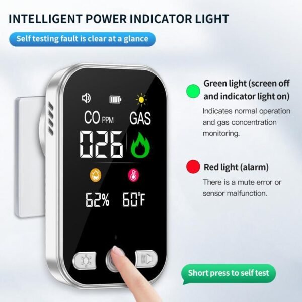 Plug-in 4-in-1 Carbon Monoxide Detector - Image 8