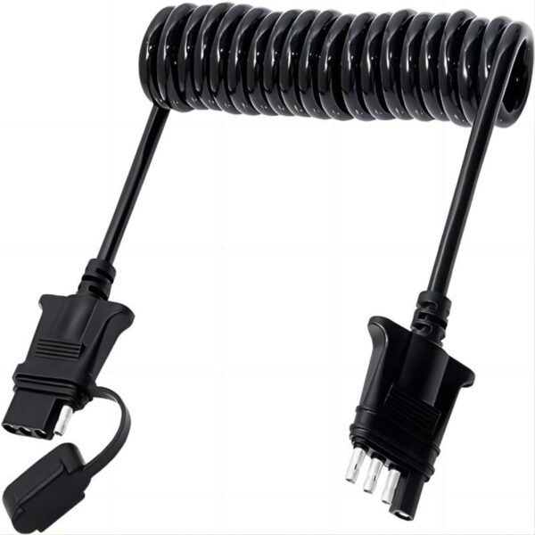 4 to 4 Trailer Coiled Extension 3FT 5FT 8FT - Image 4