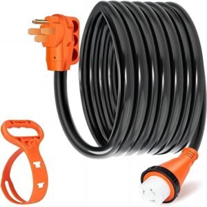 50 Amp 25FT RV Power Extension Cord with Cord Organizer