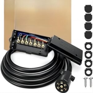 7 Way Inline Trailer Plug with 7 Gang Junction Box (5)