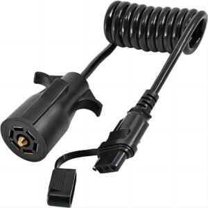 7 to 4 Trailer Coiled Extension - 5Ft 8FT