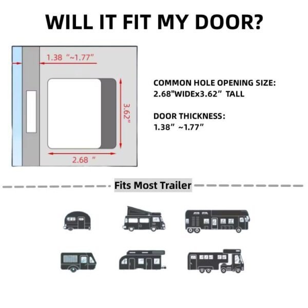 Key Fob Keyless Entry Keypad RV Entry Door Lock - Image 6