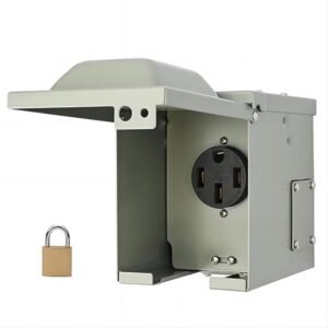 RVEV 50 Amp 125，250 Volt Power Outlet Box (2)
