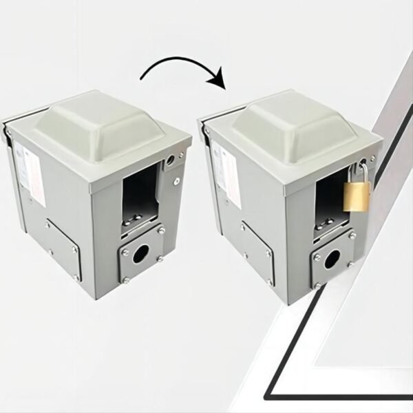 NEMA 14-50R RVEV 50 Amp 125/250 Volt Power Outlet Box Grey - Image 2