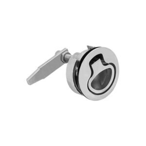 Stainless Steel Slam Latch Round Pull Handle Latch Long Latch Without Cylinder for RV Boat Trailer