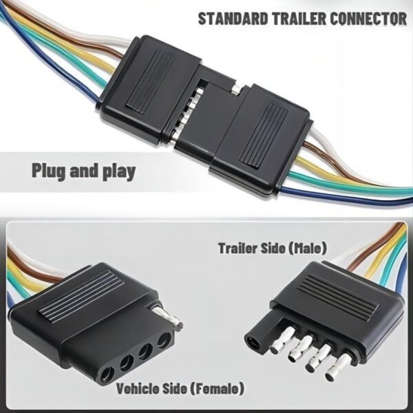 Trailer Extension Cable 5 to 5 - 4Ft - Image 2